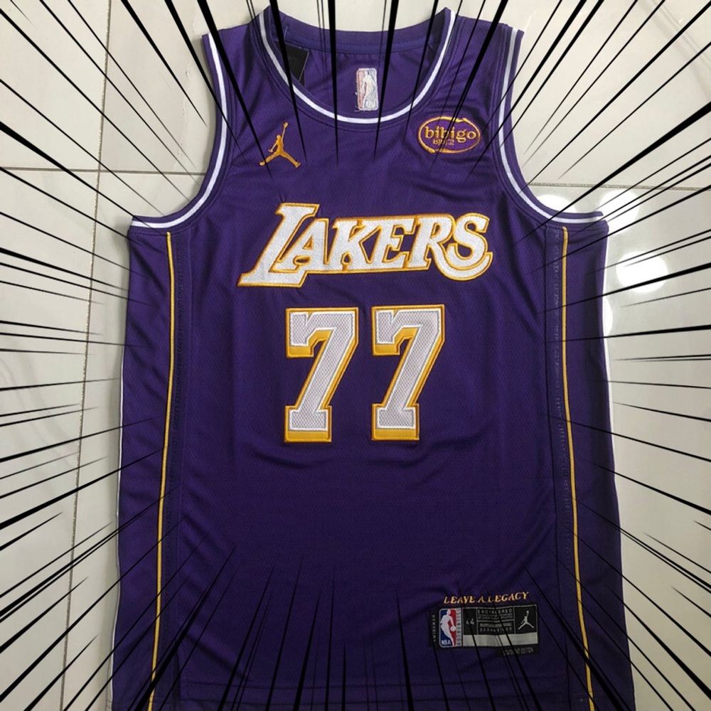 Men's NBA Los Angeles Lakers #77 Luka Doncic 2025-26 Statement Edition Jersey